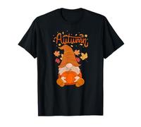 Autunno Elfo Adorabile Zucca Foglie secche Regalo celebrare Maglietta