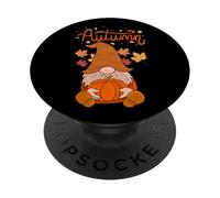 Autunno elfo adorabile zucca foglie secche regalo celebrare PopSockets PopGrip Adesivo