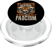 Autunno Fascismo Halloween Stagione preferita Teschio Resist PopSockets PopGrip per MagSafe
