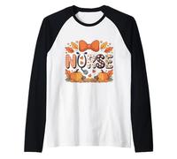Autunno Felice Autunno YALL Donna Infermiera Grato Grateful Blessed Maglia con Maniche Raglan