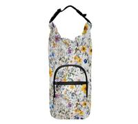 Autunno Fiori Farfalle Bianco Bottiglia di Acqua Sling per Camminare Versatile Portabottiglie per Bicicletta Porta Bottiglia d'acqua per Escursionismo Adatto 20/24/32/4 oz Bottiglie