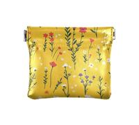 Autunno Fiori Rossi Giallo Donna In Pelle Moneta Borsa Impermeabile Mini Cambiamento Portafoglio Tasca Monete per Donne Ragazzi Ragazze, Fiori rossi autunnali, 4.33"(L) x 3.74"(W) x 0.39"(H), classico