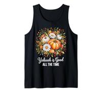 Autunno Florals Zucche Yahuah è Buono Tutto Il Tempo Canotta