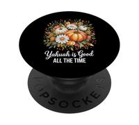 Autunno Florals Zucche Yahuah è buono tutto il tempo PopSockets PopGrip Adesivo