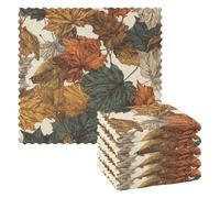 Autunno foglie appassite retrò asciugamani in microfibra 6 Pack asciugamano da cucina assorbente arredamento toallas para cocina 28x11 pollici