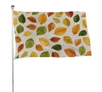 Autunno Foglie Arancione Giallo Verde Semplice Bandiera 3x5 Ft Esterna Giardino Bandiere Banner Decor Per Cortile Portico Prato Fattoria