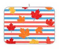Autunno Foglie d'Acero Asciugatrice Cucina Asciugamani Asciugamani Piatti Stuoie di asciugatura per Cucina Grande 18 x 24