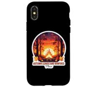 Autunno Foglie E Falò Per Favore Caduta Amante Campeggio Camper Custodia per iPhone X/XS