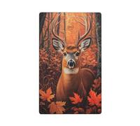 Autunno Foresta Cervo Singolo Toggle Blank Wall Plate Light Switch Cover Decorativo 1 Gang per Cucina Camera Bagno Dimensioni 11.4x7cm