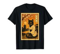 Autunno Gatto Giapponese Uomini Donne Bambini Maglietta