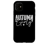 Autunno Girly Fun Fall Vibes Cuori Custodia per iPhone 11
