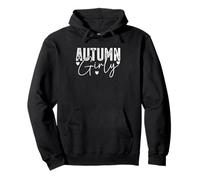 Autunno Girly Fun Fall Vibes Cuori Felpa con Cappuccio