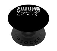 Autunno Girly Fun Fall Vibes Cuori PopSockets PopGrip Adesivo