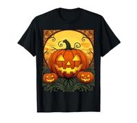 Autunno Gotico Zucca con Un Faccia Maglietta