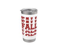 Autunno Grateful Grato Ringraziamento Corrispondenza Famiglia Amore Bicchiere termico in acciaio inox doppia parete