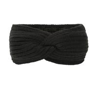 Autunno Inverno Addensare Lavorare a Maglia Fascia Larga for Le Donne Foderato in Peluche for Capelli Turbante Fasce for Tenere Al Caldo Scaldini for Orecchie Femminili(Black-01)