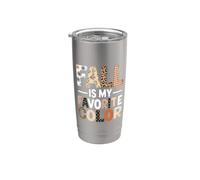 Autunno Moda Uomo Divertente Donna Autunno è il mio colore preferito Bicchiere termico in acciaio inox doppia parete