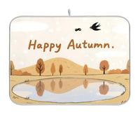 Autunno Oche Volare Riutilizzabile Piatto Mat 18x24 Rettangolo Grande controsoffitto Protector mat Decorativo Home Decor Essentials