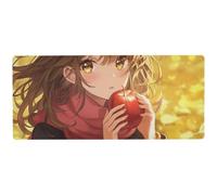 Autunno Oro Anime Gi non lavabile Mouse pad Carino per Studio non lavabile Mouse mat per Computer 80 x 30 cm