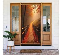 Autunno Path Print No.4 Coperture decorative per porte, decorazioni per interni ed esterni, primavera, estate, autunno, inverno, Halloween, Natale, decorazioni per la casa