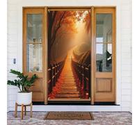 Autunno Path Print No.6 Coperture decorative per porte, decorazioni per interni ed esterni, primavera, estate, autunno, inverno, Halloween, Natale, decorazioni per la casa