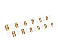 Autunno Piazza Unghie Finte 24Pcs Set Oro E Bianco Lucido Foglie D'acero Modello Stampa Artificiale Su Per La Decorazione D