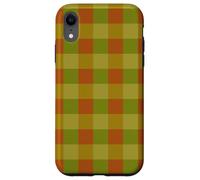 Autunno Plaid Gingham Autunno A Scacchi Custodia per iPhone XR