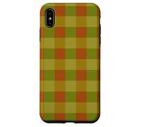 Autunno Plaid Gingham Autunno A Scacchi Custodia per iPhone XS Max