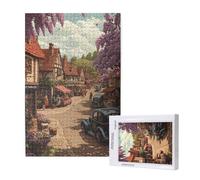 Autunno Puzzle 300 Pezzi, Puzzle Rurale Pattern Design con Confezione Regalo, Fai da te Puzzles in Legno, Dimensione Di 40x28cm, Regalo Adulti Lntrattenimento Creativo, Collection Regali Decor,p1865t