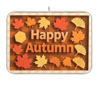 Autunno Silhouette Buffalo Riutilizzabile Asciugapiatti Mat 18x24 Rettangolo Grande Scolapiatti Decorativo Home Decor Essentials