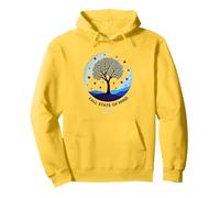 Autunno Stato d'animo Autunno Albero Paesaggio Felpa con Cappuccio, Unisex per Adulti, Limone, L