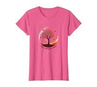 Autunno Stato d'animo Autunno Albero Paesaggio Maglietta, Donna, Rosa mélange, L