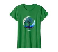 Autunno Stato d'animo Autunno Albero Paesaggio Maglietta, Donna, Verde Mela, L