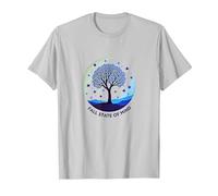 Autunno Stato d'animo Autunno Albero Paesaggio Maglietta, Uomo, Argento, L
