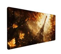 Autunno Tappetino Mouse XXL 1600x800x3mm Tappetino Mouse Architettura Impermeabile Mouse Pad con Base in Gomma Antiscivolo, Migliora precisione e velocità, Mousepad per PC, Ufficio, Casa, Model 310