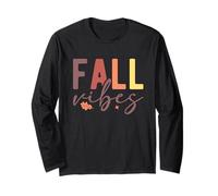 Autunno Vibes Retro Autunno Foglie Stagione Graphic Maglia a Manica