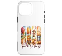 Autunno Vibes Trendy Vintage Autunno Cool Albero & Scene Floreali Custodia per iPhone 16 Pro Max