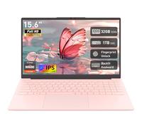 Auusda Computer portatile FHD da 15,6", processore Athlon Silver 3050E, RAM DDR4 da 32 GB, SSD da 1 TB, WiFi 5/USB 3.0/Type-C/HDMI, Win 11 Pro, notebook IPS sottile e leggero per lavoro, studio e