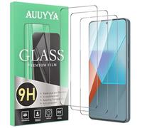 AUUYYA [Set di 3 vetri temperati per Xiaomi Redmi Note 13 Pro 5G, protezione schermo senza bolle, durezza 9H][anti-impronte] vetro protezione schermo antiurto e antigraffio, facile da applicare