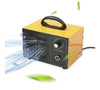 Auveach Generatore di ozono, 32000 mg/h, purificatore d'aria industriale dell'ozono portatile, con timer, per camere, auto, garage, giallo