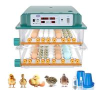 Auveach Incubatrice per Uova Automatica Incubatrice per 120 Uova Gallina Giratura Automatica Controllo Automatico della Temperatura Design Elettrico Doppio