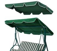 Auvent de Rechange pour Balancelle 3 Places, Tissu Oxford 210D Auvent pour Balancelle, 195 x 125 x 15 cm Housse de Toit pour Balancelle pour Balancelle de Jardin, Vert