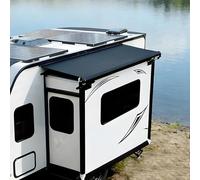 Auvent Extensibile per Camper, Auvent Impermeabile per Slide Out con Supporto Spesso, Kit Modulare di Auvent Extensibile, Adatto per Caravane e Motorhome(Black)