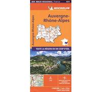 AUVERGNE-RHONE-ALPES, France - Michelin Maxi Regional Map 604