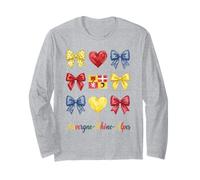 Auvergne Rhône Alpes Coquette Bow Girls Maglia a Manica