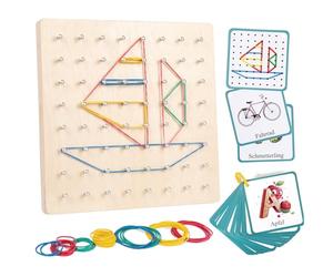 Auvewilo Geoboard, intentional Path Planning, giocattolo educativo cognitivo per bambini, modellare consapevolmente costruire, pianificare, risolvere problemi e promuovere il pensiero spaziale