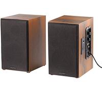 auvisio Diffusori da scaffale - altoparlante con cassa in legno: Attivo Set di altoparlanti da scaffale stereo, Bluetooth, sistema a 2 vie (casse acustiche legno, altoparlante aggiuntivo per TV)