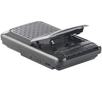 auvisio Digital Voice Recorders - registratore a cassette: Registratore a cassette portatile, Altoparlante, Jack per cuffie (con microfono, lettore portatile, MC)