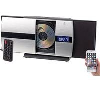 auvisio impianto musicale verticale: Verticale Impianto stereo HiFi, Bluetooth 2.1, Lettore CD (radio da parete con cd, muro lettore, microfono)