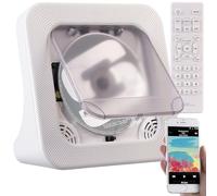 auvisio Lettore CD portatile ricaricabile con radio FM, Bluetooth 5.3, USB, AUX, telecomando e display LCD